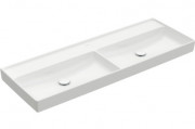 	Раковина для ванной Villeroy & Boch Collaro 130x47 см двойная альпийский белый CeramicPlus 4A34D2R1
