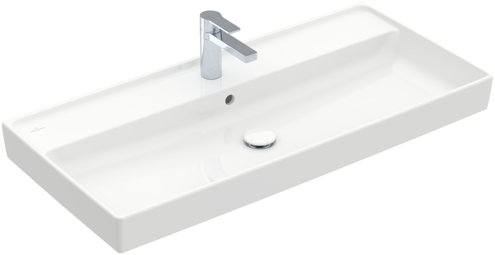 Раковина для ванної Villeroy & Boch Collaro 100x47 см з переливом білий альпійський CeramicPlus 4A33A5R1