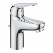 Смеситель для раковины Grohe EuroEco однорычажный с донным клапаном хром 23262001