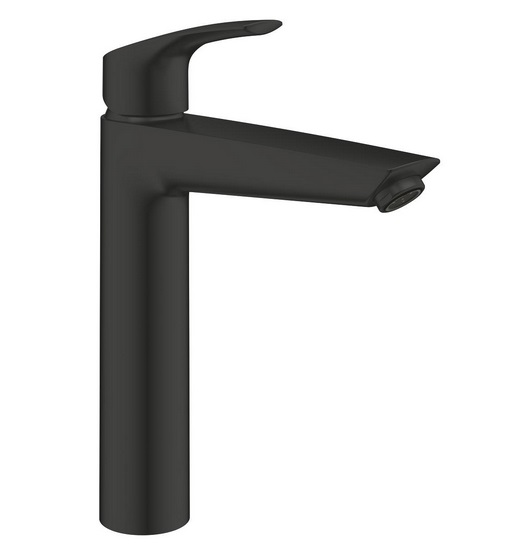 Смеситель для раковины Grohe Eurosmart однорычажный с донным клапаном черный матовый 239712433