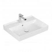 Раковина для ванной Villeroy & Boch Collaro 60x47 см с переливом альпийский белый шлифованный низ TitanCeram 4A336G01