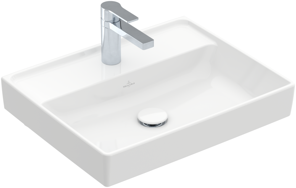 Раковина для ванной Villeroy & Boch Collaro 55x44 см без перелива камень белый CeramicPlus 4A3356RW