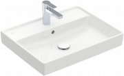 Раковина для ванной Villeroy & Boch Collaro 55x44 см с переливом камень белый CeramicPlus 4A3355RW