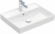 Раковина для ванной Villeroy & Boch Collaro 55x44 см с переливом камень белый CeramicPlus 4A3355RW