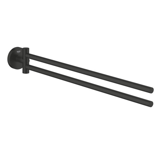 Держатель для полотенец Grohe Essentials поворотный металл черный матовый 1024672430