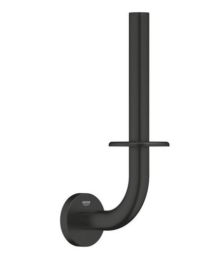 Тримач запасного рулону туалетного паперу Grohe Essentials метал чорний матовий 1024692430