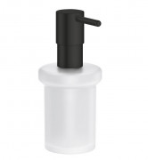Диспенсер для жидкого мыла Grohe Essentials металл черный матовый/матовое стекло 1024702430