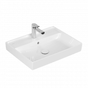 Раковина для ванной Villeroy & Boch Collaro 60x47 см с переливом альпийский белый шлифованный низ TitanCeram 4A336G01