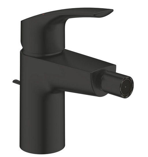 Змішувач для біде Grohe Eurosmart одноважільний із донним клапаном чорний матовий 329292433