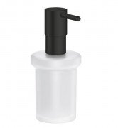 Диспенсер для жидкого мыла Grohe Essentials металл черный матовый/матовое стекло 1024702430