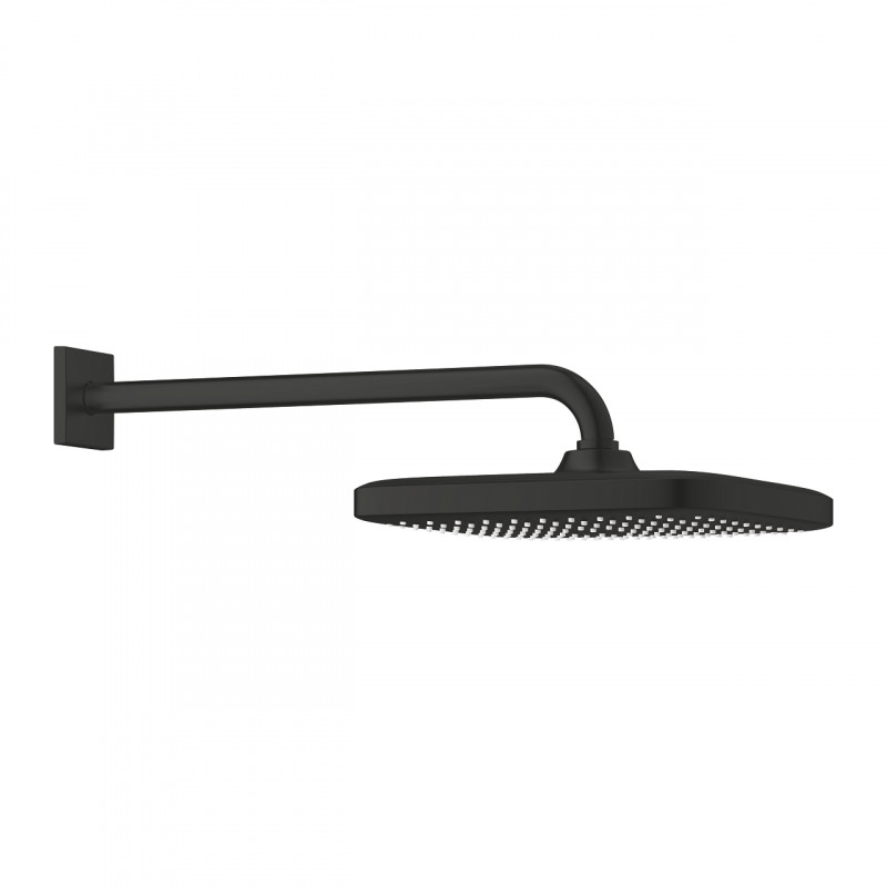 Верхній душ Grohe Tempesta 250 Cube із кронштейном 1 режим чорний матовий 266872430