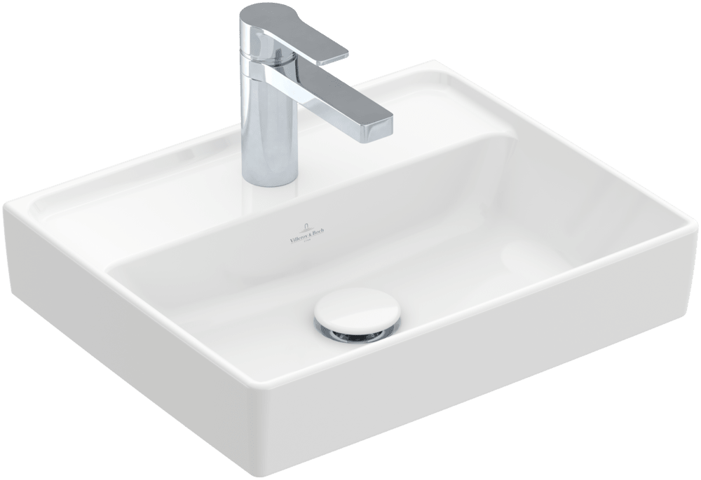 Раковина для ванной Villeroy & Boch Collaro 45x37 см без перелива альпийский белый CeramicPlus  433446R1