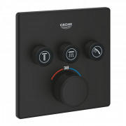 Термостат для душа скрытого монтажа Grohe Grohtherm SmartControl 3 выхода фантомный черный 102167KF00