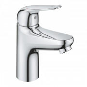 Смеситель для раковины Grohe EuroEco однорычажный с донным клапаном хром 24256001