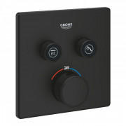 Термостат для душа скрытого монтажа Grohe Grohtherm SmartControl 2 выхода фантомный черный 102166KF00