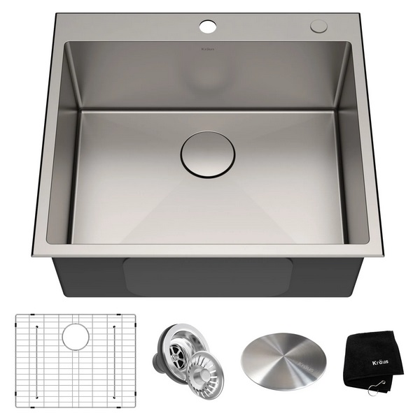 Мийка для кухні Kraus Standart Pro 63,5х55,9 см нержавіюча сталь KHT301-25