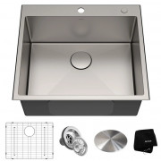 Мийка для кухні Kraus Standart Pro 63,5х55,9 см нержавіюча сталь KHT301-25
