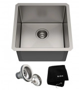 Мийка для кухні Kraus Standart Pro під стільницю 43,2х43,2 см нержавіюча сталь KHU101-17