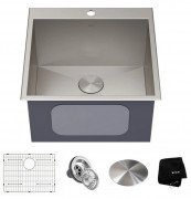 Мойка для кухни Kraus Standart Pro 55,9х55,9 см нержавеющая сталь KHT301-22L