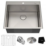 Мойка для кухни Kraus Standart Pro 63,5х55,9 см нержавеющая сталь KHT301-25