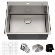 Мийка для кухні Kraus Standart Pro 63,5х55,9 см нержавіюча сталь KHT301-25