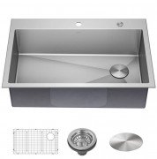 Мийка для кухні Kraus Loften 83,8х55,9 см нержавіюча сталь KHT410-33
