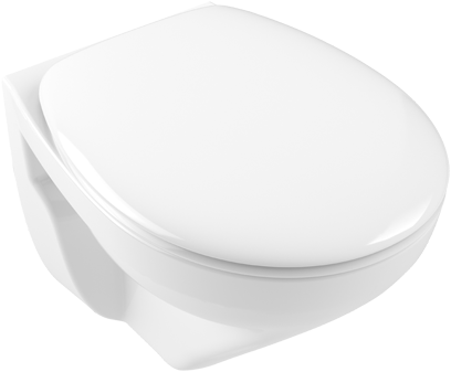 Унітаз підвісний Villeroy & Boch O.Novo 36х49 см відкритий змивний край Compact альпійський білий 7667R001