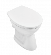 Унитаз напольный Villeroy & Boch O.novo 36х47,5 см открытый смывной край альпийский белый 7618R001