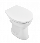 Унитаз напольный Villeroy & Boch O.novo 36х52,5 см открытый смывной край альпийский белый 7619R101
