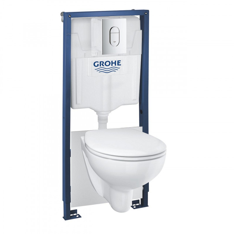 Система інсталяції для унітазу Grohe Rapid Sl з клавішею унітазом та кришкою 36500000