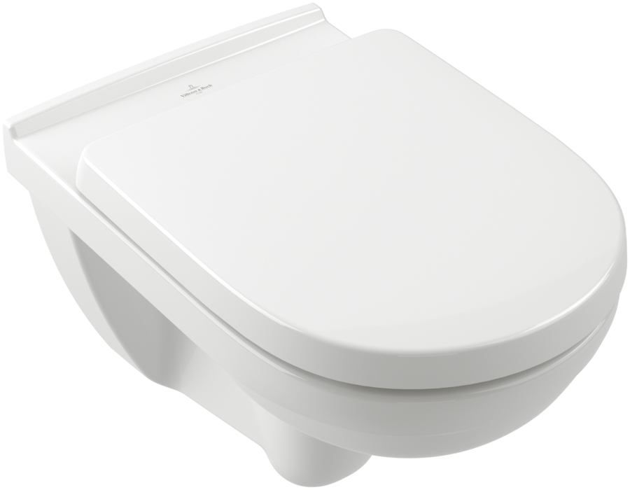 Унитаз подвесной Villeroy & Boch O.Novo 36х56 см открытый смывной край AntiBac CeramicPlus альпийский белый 5660R0T2