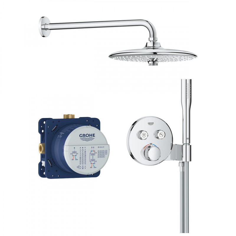 Душевая система скрытого монтажа Grohe Grohtherm SmartControl с Euphoria 260 хром 34867000