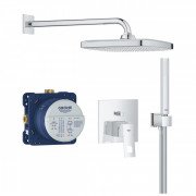 Душевая система скрытого монтажа Grohe Eurocube с Tempesta 250 Cube хром 25289000