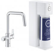 Смеситель для кухни Grohe Blue Pure Eurosmart с фильтром для воды однорычажный хром 30586000