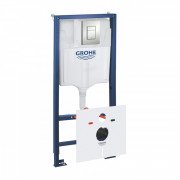 Система инсталляции для унитаза Grohe Rapid Sl 6-в-1 с клавишей Skate Cosmopolitan матовый хром 39449000