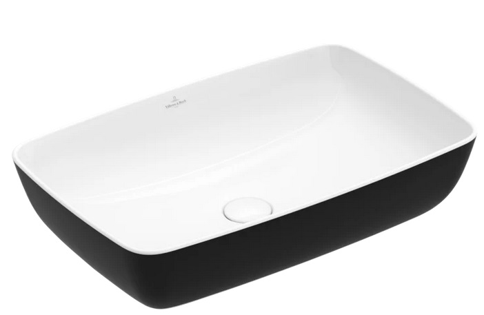 Раковина для ванной Villeroy & Boch Artis 58х38,5 см без перелива TitanCeram coal black (угольно-черный) 417258BCT8