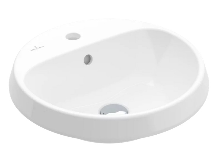 Раковина для ванної кімнати Villeroy & Boch Architectura ⌀45 см санітарна кераміка альпійський білий CeramicPlus 5A6545R1