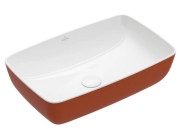 Раковина для ванної Villeroy & Boch Artis 58х38,5 см без переливу TitanCeram rust (іржа) 417258BCW8