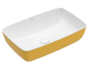 Раковина для ванної кімнати Villeroy & Boch Artis 58х38,5 см без переливу TitanCeram Indian summer (жовтий) 417258BCW9