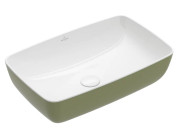 Раковина для ванной Villeroy & Boch Artis 58х38,5 см без перелива TitanCeram sage green (зеленый шалфей) 417258BCS8