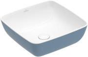 Раковина для ванної Villeroy & Boch Artis 41х41 см без переливу TitanCeram ocean 417841BCW2