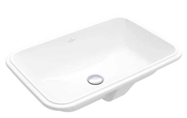 Раковина Villeroy&Boch Architectura 63х43 см без переливу санітарна кераміка альпійський білий CeramicPlus 5A7761R1