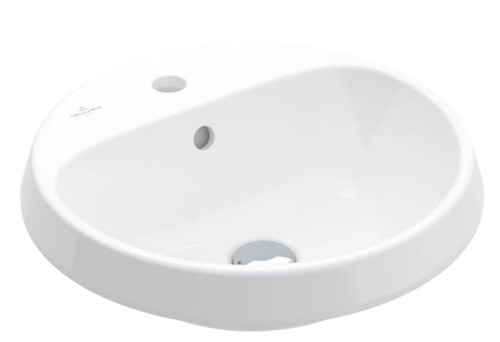 Раковина для ванної кімнати Villeroy & Boch Architectura ⌀45 см санітарна кераміка альпійський білий 5A654501