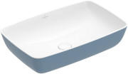 Раковина для ванної кімнати Villeroy & Boch Artis 58х38,5 см без переливу TitanCeram ocean 417258BCW2