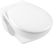 Унитаз подвесной Villeroy & Boch O.Novo 36х50 см с сиденьем санитарная керамика альпийский белый 7667HR01
