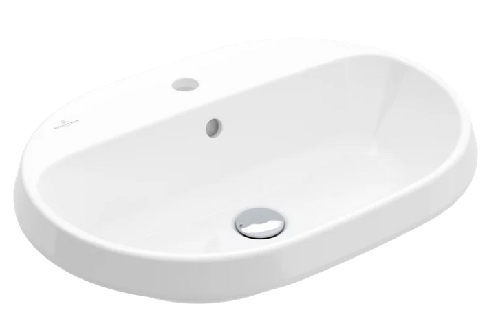 Раковина для ванной Villeroy & Boch Architectura 60х45 см санитарная керамика альпийский белый CeramicPlus 5A6660R1