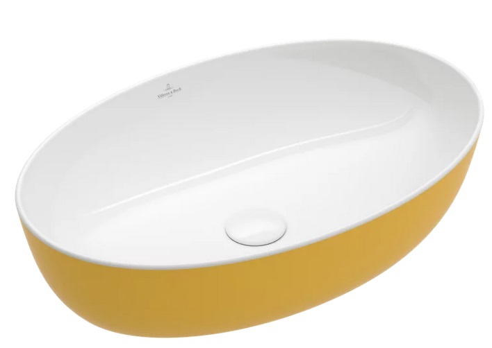 Раковина для ванной Villeroy & Boch Artis 61х41 см без перелива TitanCeram Indian summer (желтый) 419861BCW9