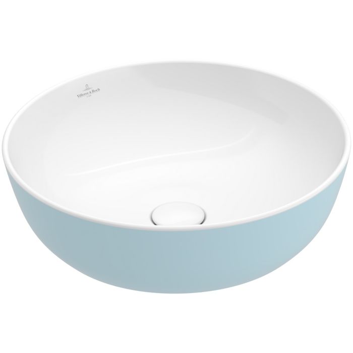 Раковина для ванной Villeroy & Boch Artis ⌀43 см без перелива TitanCeram fog 417943BCW0