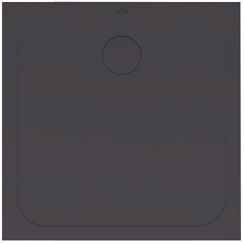 Душовий піддон Villeroy & Boch Lifetime Plus 80х80 см санітарна кераміка темно-сірий 6223B3W9