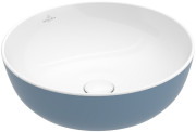 Раковина для ванной Villeroy & Boch Artis ⌀43 см без перелива TitanCeram ocean 417943BCW2